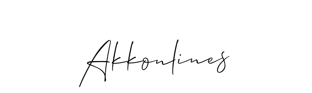 Make a beautiful signature design for name Akkonlines. Use this online signature maker to create a handwritten signature for free. Akkonlines signature style 2 images and pictures png