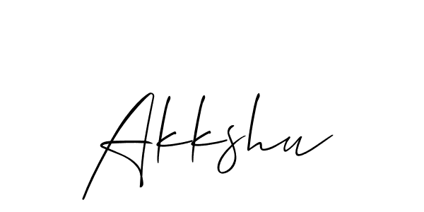Make a beautiful signature design for name Akkshu. Use this online signature maker to create a handwritten signature for free. Akkshu signature style 2 images and pictures png