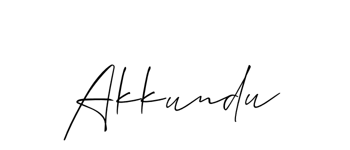 The best way (Allison_Script) to make a short signature is to pick only two or three words in your name. The name Akkundu include a total of six letters. For converting this name. Akkundu signature style 2 images and pictures png