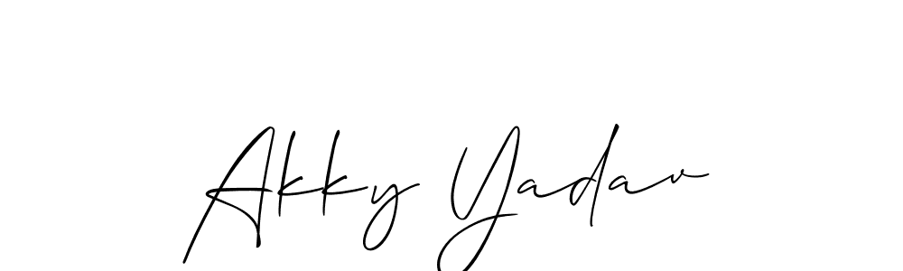 Check out images of Autograph of Akky Yadav name. Actor Akky Yadav Signature Style. Allison_Script is a professional sign style online. Akky Yadav signature style 2 images and pictures png