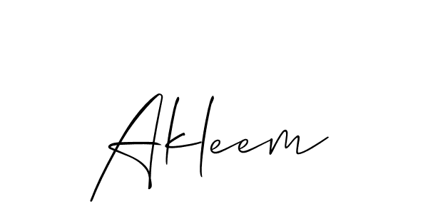 How to Draw Akleem signature style? Allison_Script is a latest design signature styles for name Akleem. Akleem signature style 2 images and pictures png