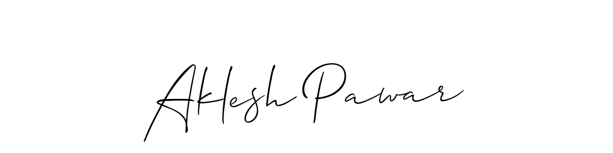 It looks lik you need a new signature style for name Aklesh Pawar. Design unique handwritten (Allison_Script) signature with our free signature maker in just a few clicks. Aklesh Pawar signature style 2 images and pictures png