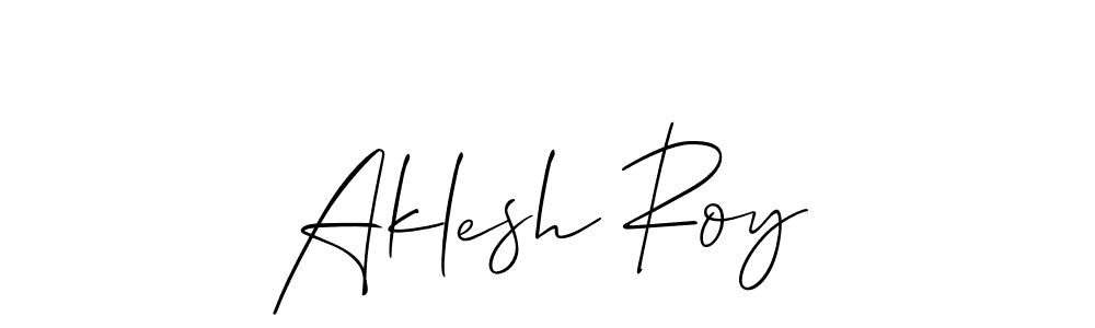 Also You can easily find your signature by using the search form. We will create Aklesh Roy name handwritten signature images for you free of cost using Allison_Script sign style. Aklesh Roy signature style 2 images and pictures png