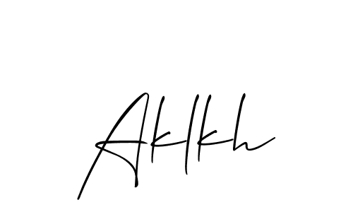 Aklkh stylish signature style. Best Handwritten Sign (Allison_Script) for my name. Handwritten Signature Collection Ideas for my name Aklkh. Aklkh signature style 2 images and pictures png
