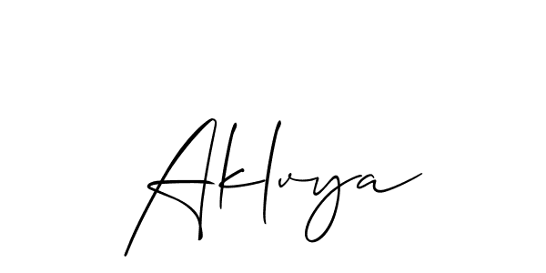 Make a short Aklvya signature style. Manage your documents anywhere anytime using Allison_Script. Create and add eSignatures, submit forms, share and send files easily. Aklvya signature style 2 images and pictures png