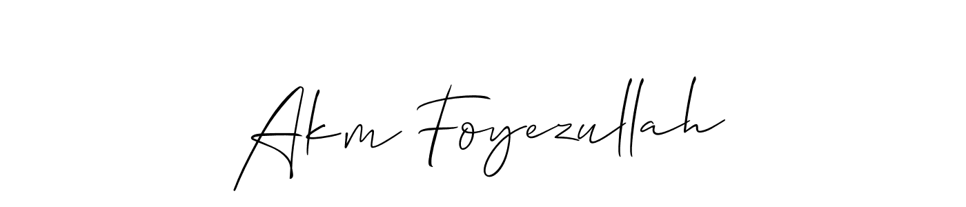 You can use this online signature creator to create a handwritten signature for the name Akm Foyezullah. This is the best online autograph maker. Akm Foyezullah signature style 2 images and pictures png