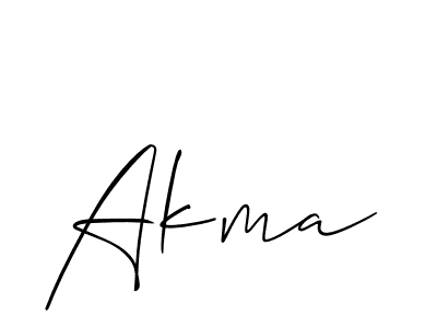 How to Draw Akma signature style? Allison_Script is a latest design signature styles for name Akma. Akma signature style 2 images and pictures png