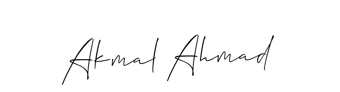 This is the best signature style for the Akmal Ahmad name. Also you like these signature font (Allison_Script). Mix name signature. Akmal Ahmad signature style 2 images and pictures png