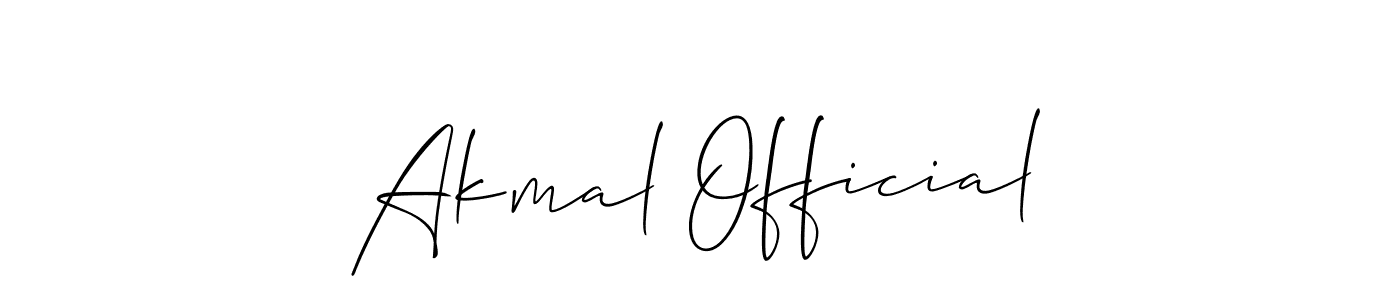 Check out images of Autograph of Akmal Official name. Actor Akmal Official Signature Style. Allison_Script is a professional sign style online. Akmal Official signature style 2 images and pictures png
