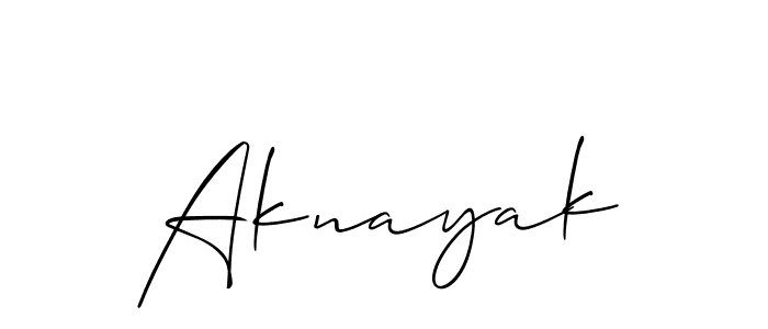 How to Draw Aknayak signature style? Allison_Script is a latest design signature styles for name Aknayak. Aknayak signature style 2 images and pictures png