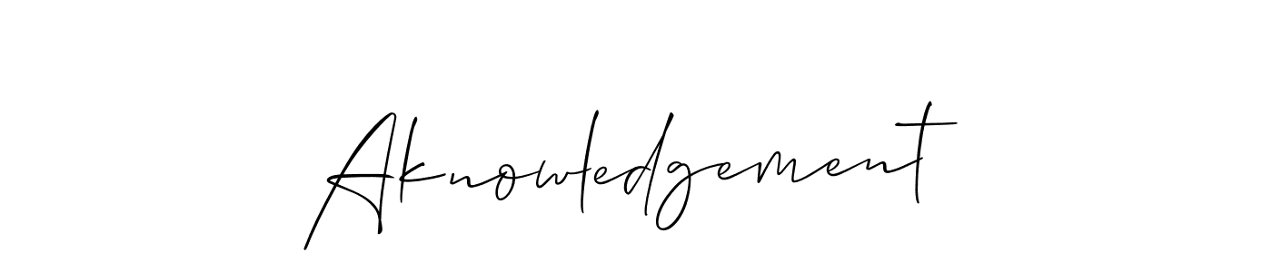 It looks lik you need a new signature style for name Aknowledgement. Design unique handwritten (Allison_Script) signature with our free signature maker in just a few clicks. Aknowledgement signature style 2 images and pictures png