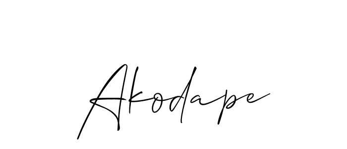 if you are searching for the best signature style for your name Akodape. so please give up your signature search. here we have designed multiple signature styles  using Allison_Script. Akodape signature style 2 images and pictures png