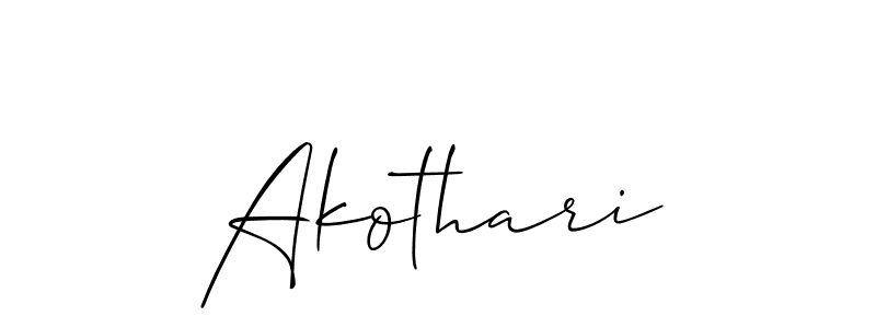 You can use this online signature creator to create a handwritten signature for the name Akothari. This is the best online autograph maker. Akothari signature style 2 images and pictures png