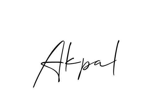 It looks lik you need a new signature style for name Akpal. Design unique handwritten (Allison_Script) signature with our free signature maker in just a few clicks. Akpal signature style 2 images and pictures png