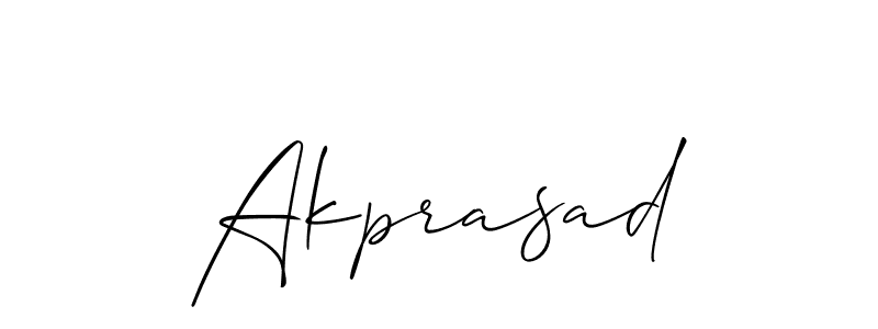 You can use this online signature creator to create a handwritten signature for the name Akprasad. This is the best online autograph maker. Akprasad signature style 2 images and pictures png