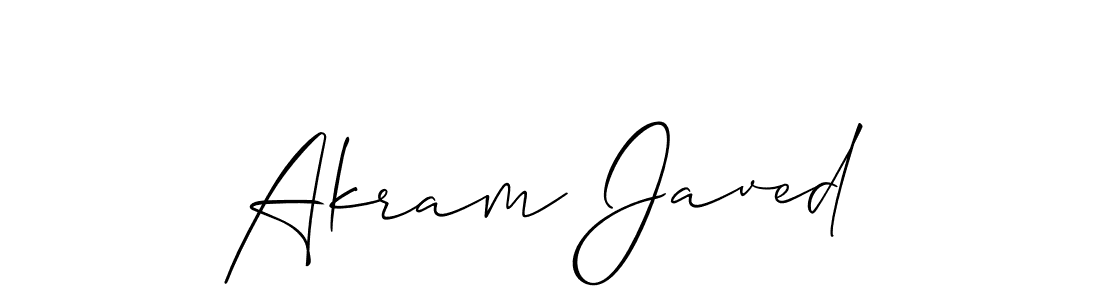 Also we have Akram Javed name is the best signature style. Create professional handwritten signature collection using Allison_Script autograph style. Akram Javed signature style 2 images and pictures png