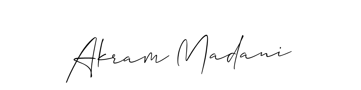 Check out images of Autograph of Akram Madani name. Actor Akram Madani Signature Style. Allison_Script is a professional sign style online. Akram Madani signature style 2 images and pictures png