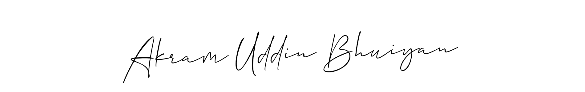 Also You can easily find your signature by using the search form. We will create Akram Uddin Bhuiyan name handwritten signature images for you free of cost using Allison_Script sign style. Akram Uddin Bhuiyan signature style 2 images and pictures png