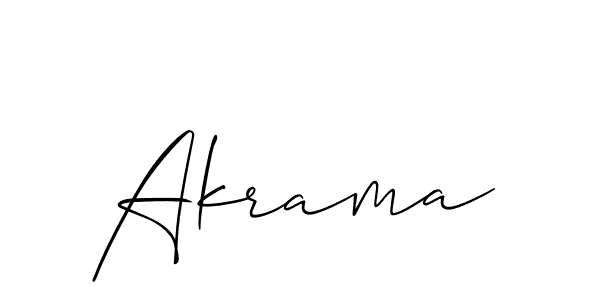 The best way (Allison_Script) to make a short signature is to pick only two or three words in your name. The name Akrama include a total of six letters. For converting this name. Akrama signature style 2 images and pictures png