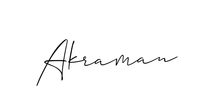 Best and Professional Signature Style for Akraman. Allison_Script Best Signature Style Collection. Akraman signature style 2 images and pictures png