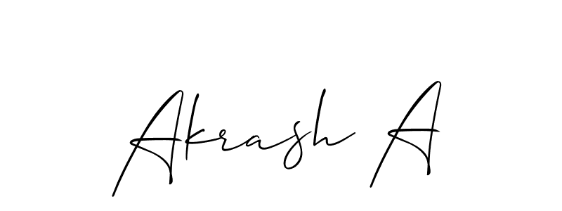 Once you've used our free online signature maker to create your best signature Allison_Script style, it's time to enjoy all of the benefits that Akrash A name signing documents. Akrash A signature style 2 images and pictures png