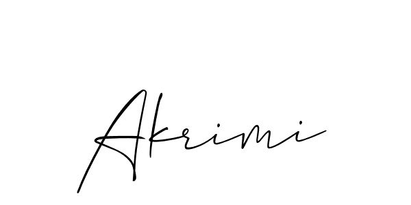 Make a beautiful signature design for name Akrimi. Use this online signature maker to create a handwritten signature for free. Akrimi signature style 2 images and pictures png