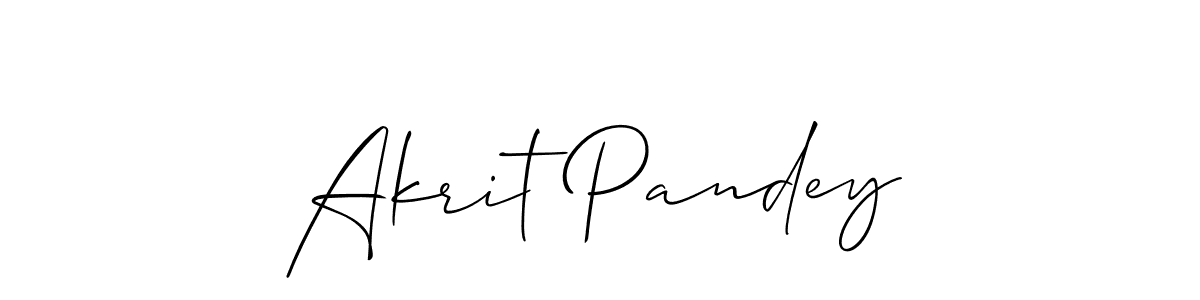 Check out images of Autograph of Akrit Pandey name. Actor Akrit Pandey Signature Style. Allison_Script is a professional sign style online. Akrit Pandey signature style 2 images and pictures png