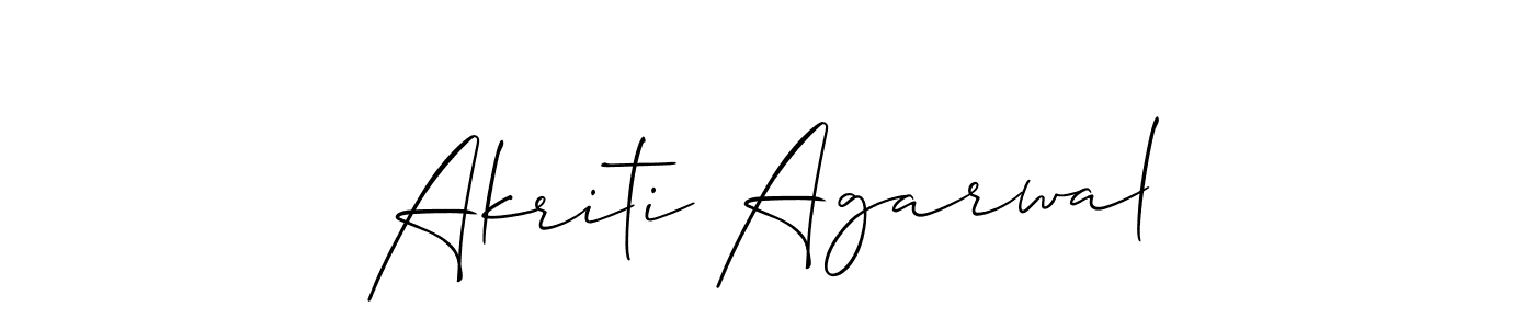 Also You can easily find your signature by using the search form. We will create Akriti Agarwal name handwritten signature images for you free of cost using Allison_Script sign style. Akriti Agarwal signature style 2 images and pictures png