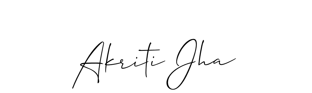 Make a short Akriti Jha signature style. Manage your documents anywhere anytime using Allison_Script. Create and add eSignatures, submit forms, share and send files easily. Akriti Jha signature style 2 images and pictures png