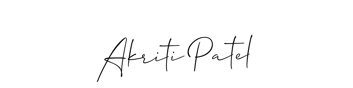 if you are searching for the best signature style for your name Akriti Patel. so please give up your signature search. here we have designed multiple signature styles  using Allison_Script. Akriti Patel signature style 2 images and pictures png