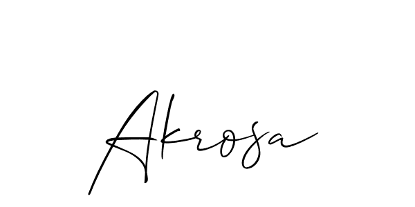 Also You can easily find your signature by using the search form. We will create Akrosa name handwritten signature images for you free of cost using Allison_Script sign style. Akrosa signature style 2 images and pictures png