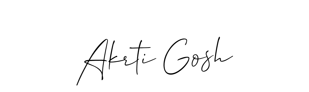 How to make Akrti Gosh signature? Allison_Script is a professional autograph style. Create handwritten signature for Akrti Gosh name. Akrti Gosh signature style 2 images and pictures png