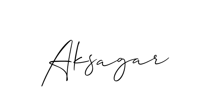 Make a short Aksagar signature style. Manage your documents anywhere anytime using Allison_Script. Create and add eSignatures, submit forms, share and send files easily. Aksagar signature style 2 images and pictures png