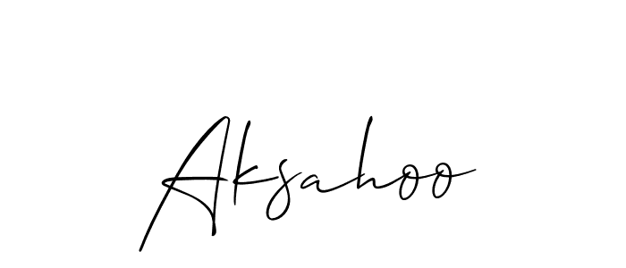 Create a beautiful signature design for name Aksahoo. With this signature (Allison_Script) fonts, you can make a handwritten signature for free. Aksahoo signature style 2 images and pictures png