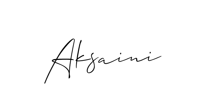 The best way (Allison_Script) to make a short signature is to pick only two or three words in your name. The name Aksaini include a total of six letters. For converting this name. Aksaini signature style 2 images and pictures png