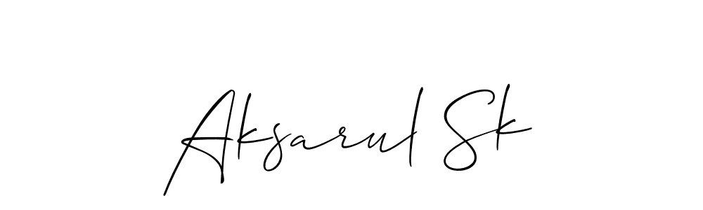 Make a short Aksarul Sk signature style. Manage your documents anywhere anytime using Allison_Script. Create and add eSignatures, submit forms, share and send files easily. Aksarul Sk signature style 2 images and pictures png