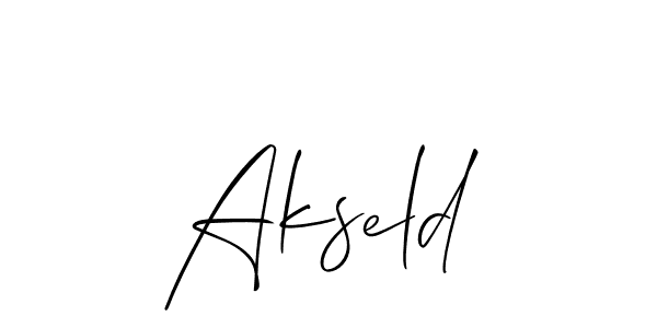 Make a beautiful signature design for name Akseld. Use this online signature maker to create a handwritten signature for free. Akseld signature style 2 images and pictures png