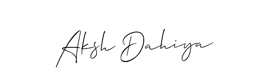 if you are searching for the best signature style for your name Aksh Dahiya. so please give up your signature search. here we have designed multiple signature styles  using Allison_Script. Aksh Dahiya signature style 2 images and pictures png