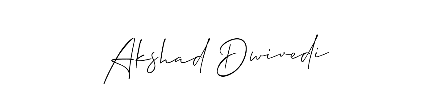 Use a signature maker to create a handwritten signature online. With this signature software, you can design (Allison_Script) your own signature for name Akshad Dwivedi. Akshad Dwivedi signature style 2 images and pictures png