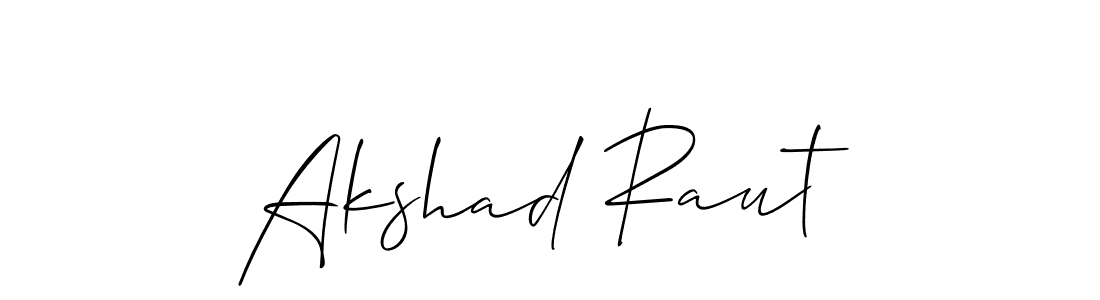 It looks lik you need a new signature style for name Akshad Raut. Design unique handwritten (Allison_Script) signature with our free signature maker in just a few clicks. Akshad Raut signature style 2 images and pictures png