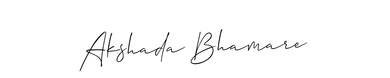 Here are the top 10 professional signature styles for the name Akshada Bhamare. These are the best autograph styles you can use for your name. Akshada Bhamare signature style 2 images and pictures png