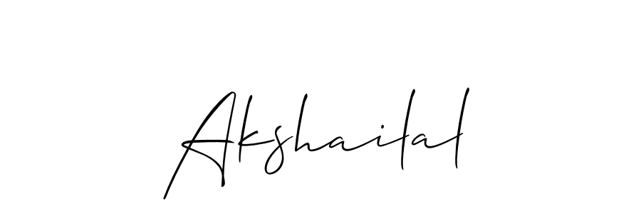 if you are searching for the best signature style for your name Akshailal. so please give up your signature search. here we have designed multiple signature styles  using Allison_Script. Akshailal signature style 2 images and pictures png