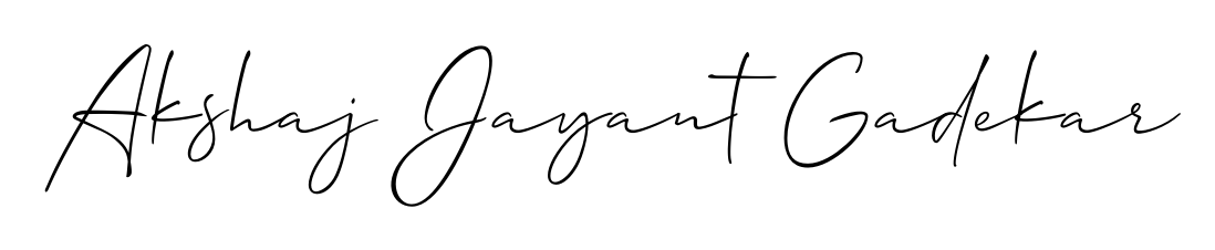 How to make Akshaj Jayant Gadekar name signature. Use Allison_Script style for creating short signs online. This is the latest handwritten sign. Akshaj Jayant Gadekar signature style 2 images and pictures png