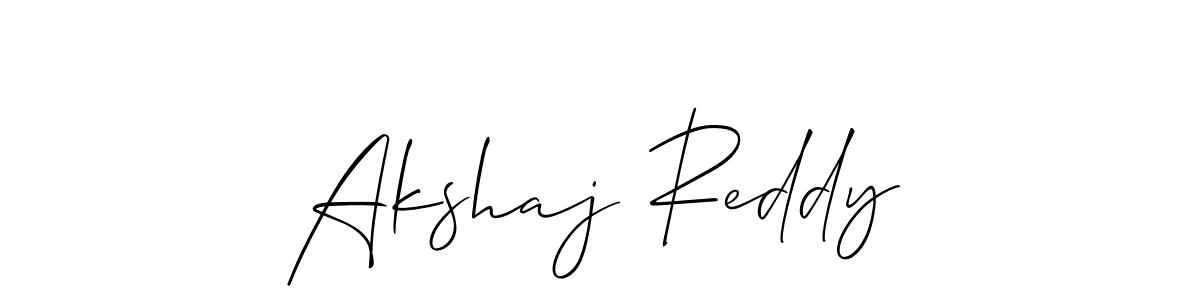 Use a signature maker to create a handwritten signature online. With this signature software, you can design (Allison_Script) your own signature for name Akshaj Reddy. Akshaj Reddy signature style 2 images and pictures png