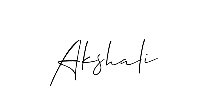 Allison_Script is a professional signature style that is perfect for those who want to add a touch of class to their signature. It is also a great choice for those who want to make their signature more unique. Get Akshali name to fancy signature for free. Akshali signature style 2 images and pictures png