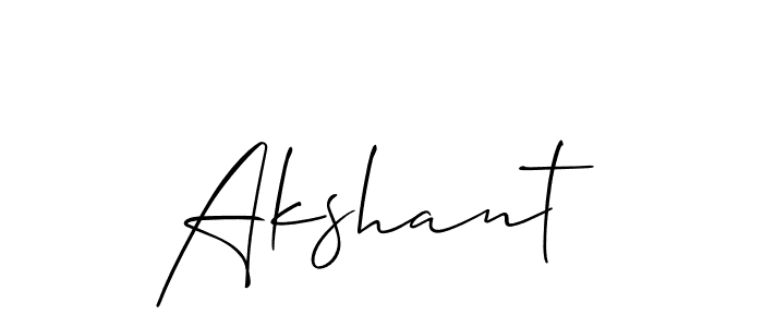 Also You can easily find your signature by using the search form. We will create Akshant name handwritten signature images for you free of cost using Allison_Script sign style. Akshant signature style 2 images and pictures png