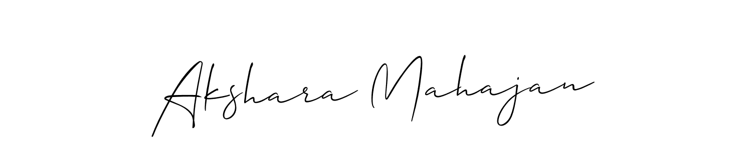 if you are searching for the best signature style for your name Akshara Mahajan. so please give up your signature search. here we have designed multiple signature styles  using Allison_Script. Akshara Mahajan signature style 2 images and pictures png