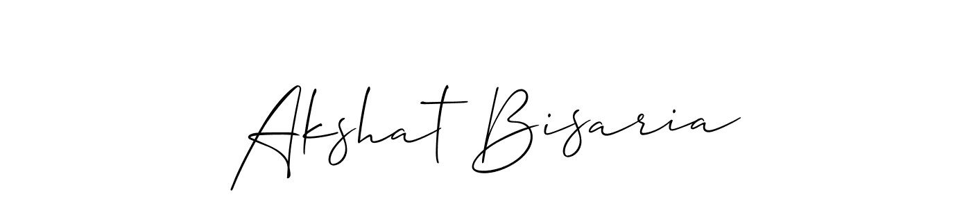 The best way (Allison_Script) to make a short signature is to pick only two or three words in your name. The name Akshat Bisaria include a total of six letters. For converting this name. Akshat Bisaria signature style 2 images and pictures png
