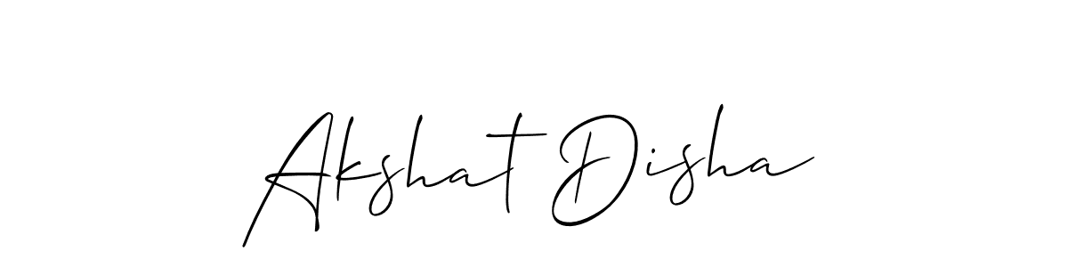 How to make Akshat Disha signature? Allison_Script is a professional autograph style. Create handwritten signature for Akshat Disha name. Akshat Disha signature style 2 images and pictures png