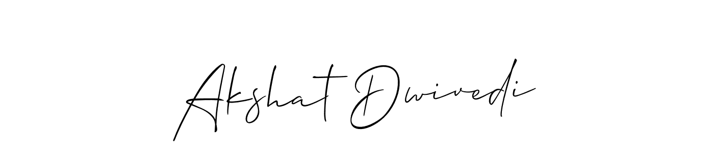 How to make Akshat Dwivedi name signature. Use Allison_Script style for creating short signs online. This is the latest handwritten sign. Akshat Dwivedi signature style 2 images and pictures png